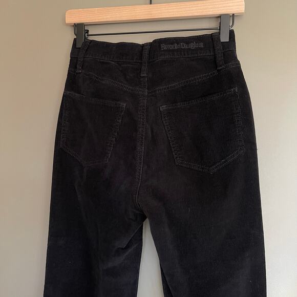 FAVORITE DAUGHTER Valentina Super High Waist Flare Corduroy Jean Meteorite Sz 25 - Picture 15 of 16